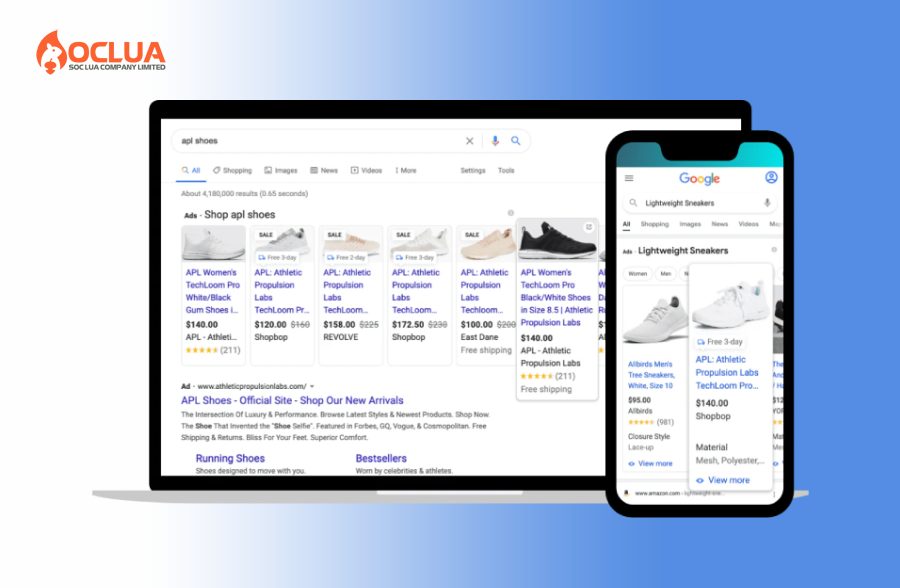 Khó khăn khi chạy google shopping