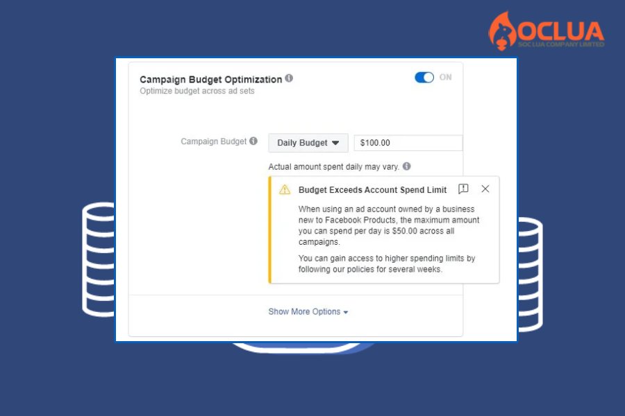 Giới hạn ngân sách Facebook đặt ra