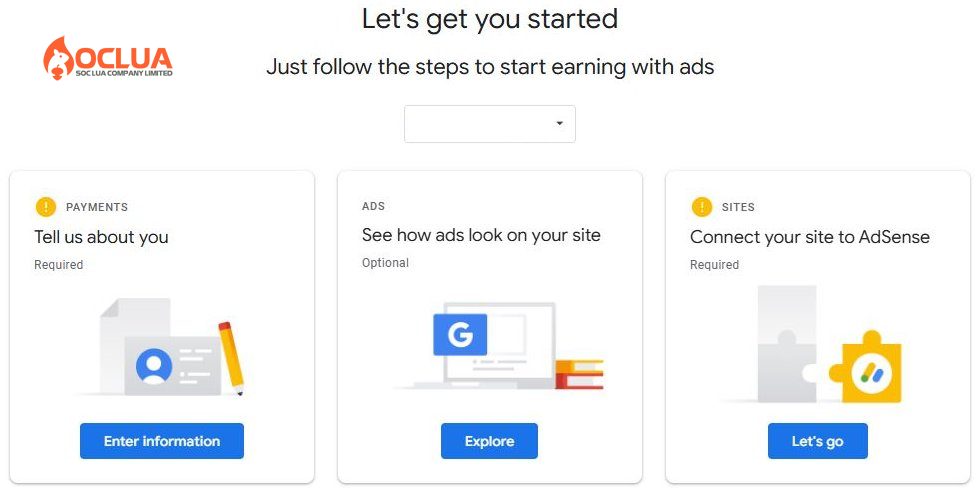 Kích hoạt tài khoản Google Adsense