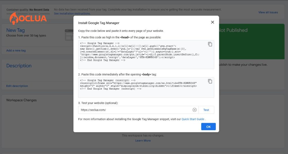 code Google Tag Manager