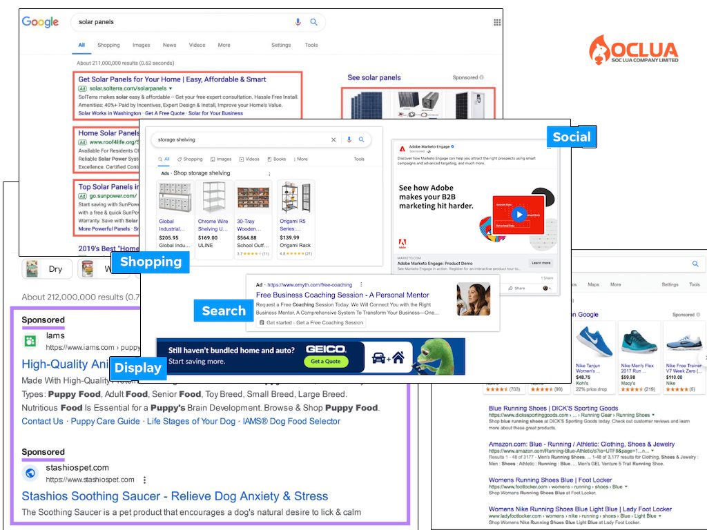 quảng cáo PPC phổ biến