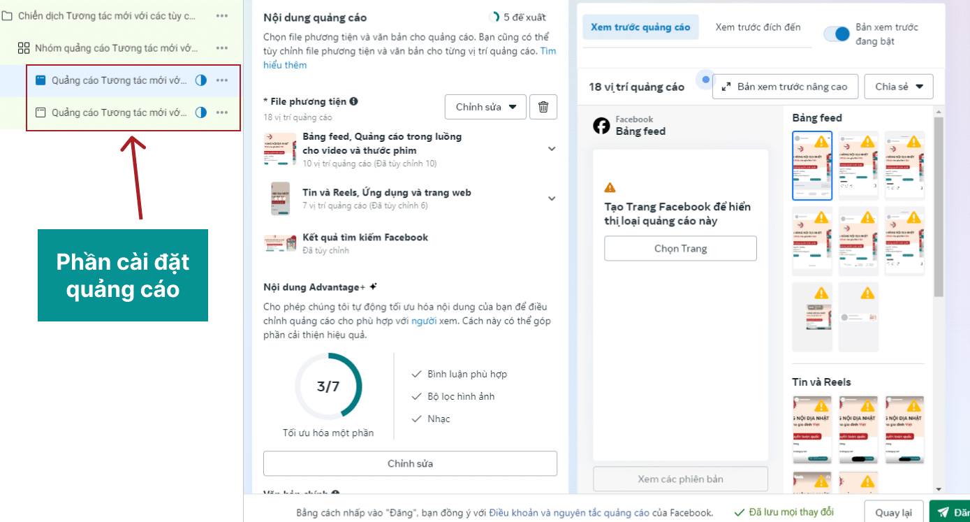 Cách thiết lập vị trí chuyển đổi quảng cáo Facebook hiệu quả