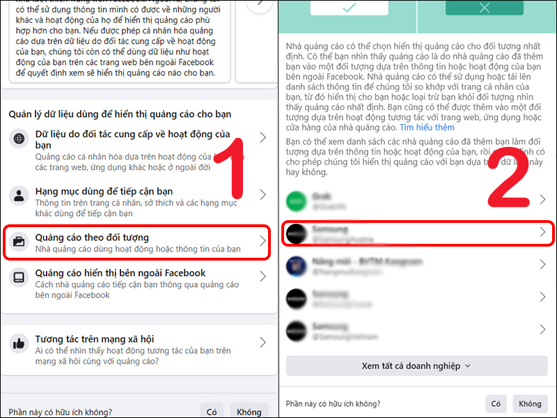 Cách xóa vị trí quảng cáo trên Facebook