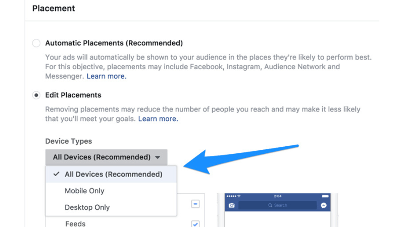 Cách xóa vị trí quảng cáo trên Facebook