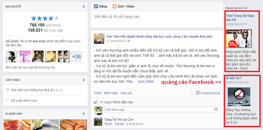 Vị trí quảng cáo trên Facebook là gì?