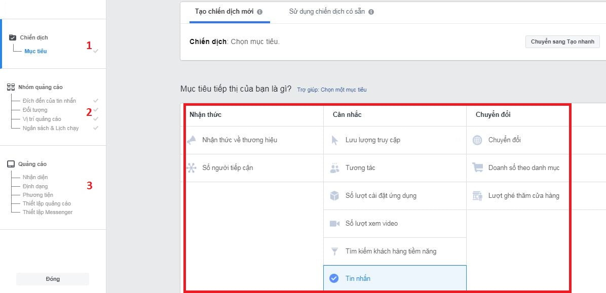 How to change objective in Facebook ads?