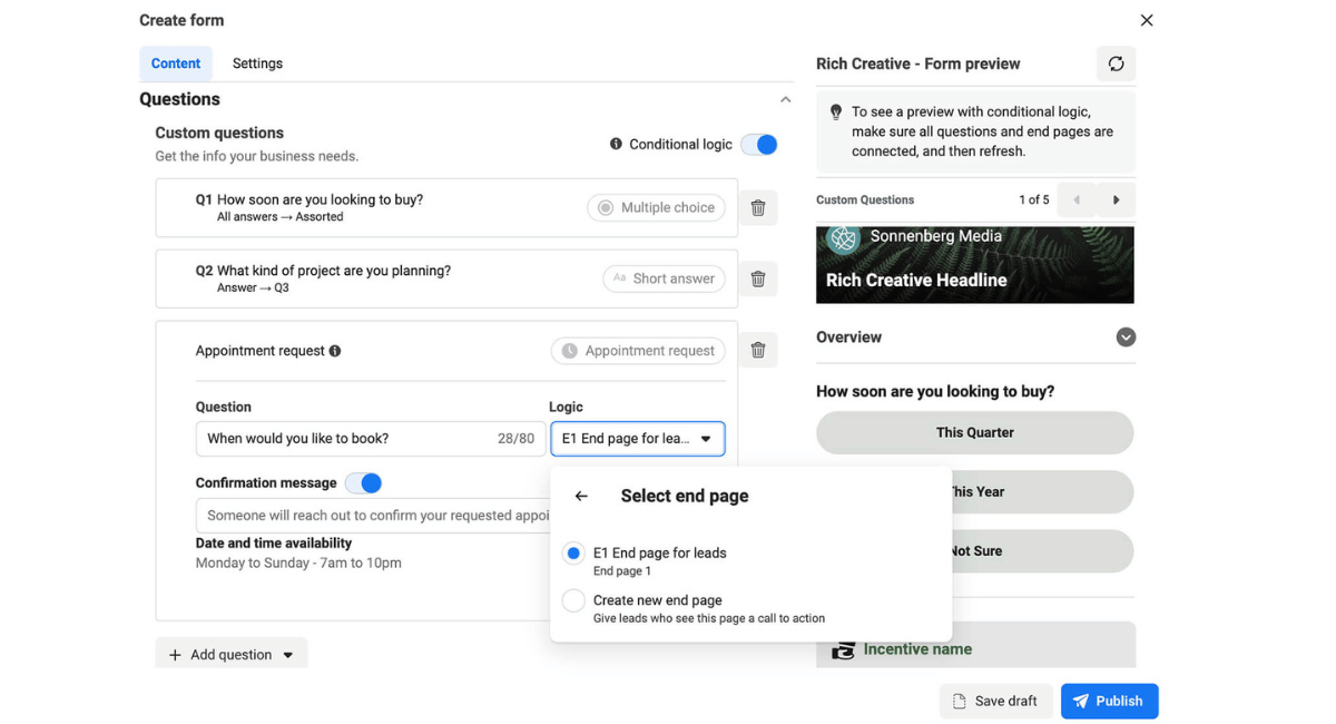 Methods for optimizing Facebook Lead Ads to enhance conversion quality