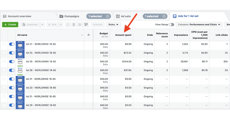 Can a personal Facebook account be used for large-budget campaigns?